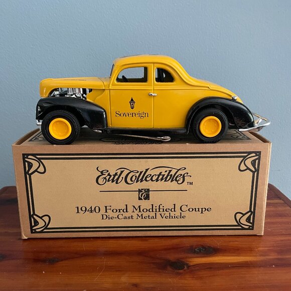 Ertl Collectibles 1940 Ford Modified Coupe Die Cast 1996 New Box Sovereign Bank - Picture 1 of 9